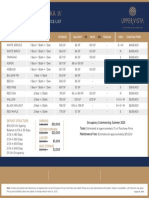 UVM4 - Pricelist