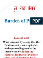 Burden of Proof in Tax Proceedings