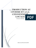 Introduction Au Civisme Et a La Citoyennete Locale