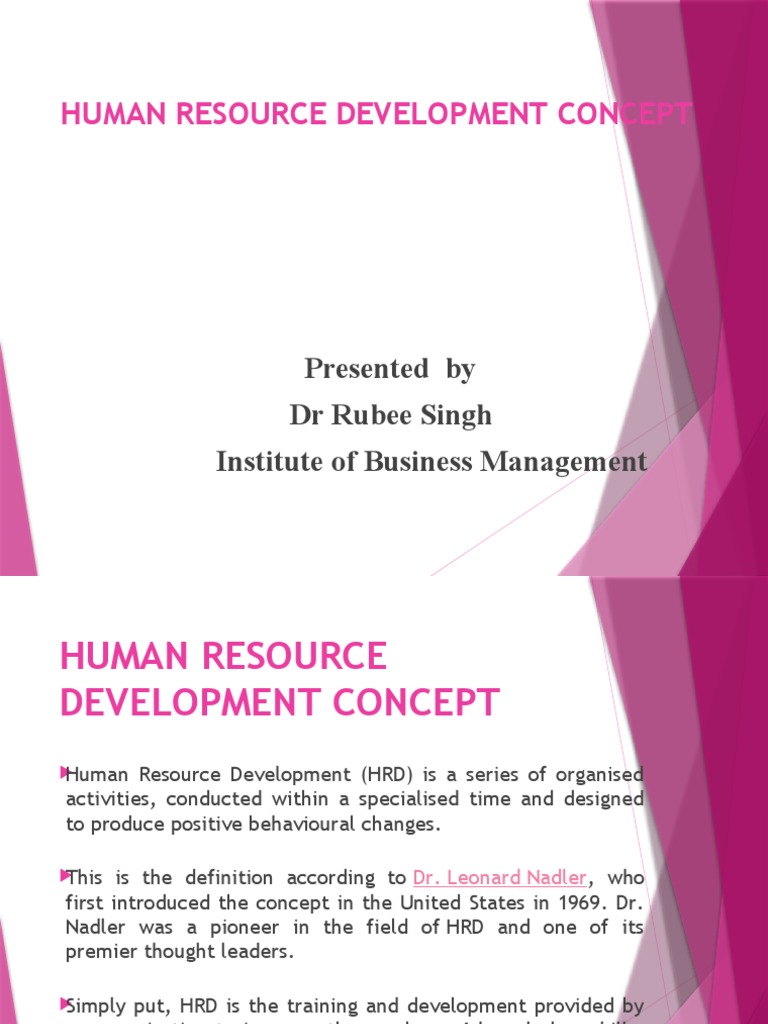 Human Resource Development Overview | PDF | Human Resources | Learning