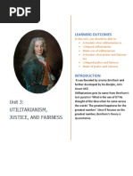 Unit 3 Utilitarianism, Justice and Fairness