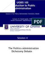 Ugbs 105 Introduction To Public Administration of Education School of Continuing
