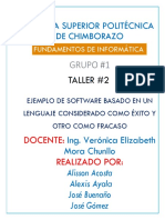 Caso de Éxito y Caso de Fracaso Grupo 1