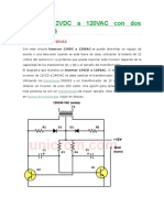 Inversor 12VDC A 120VAC Con Dos Transistores