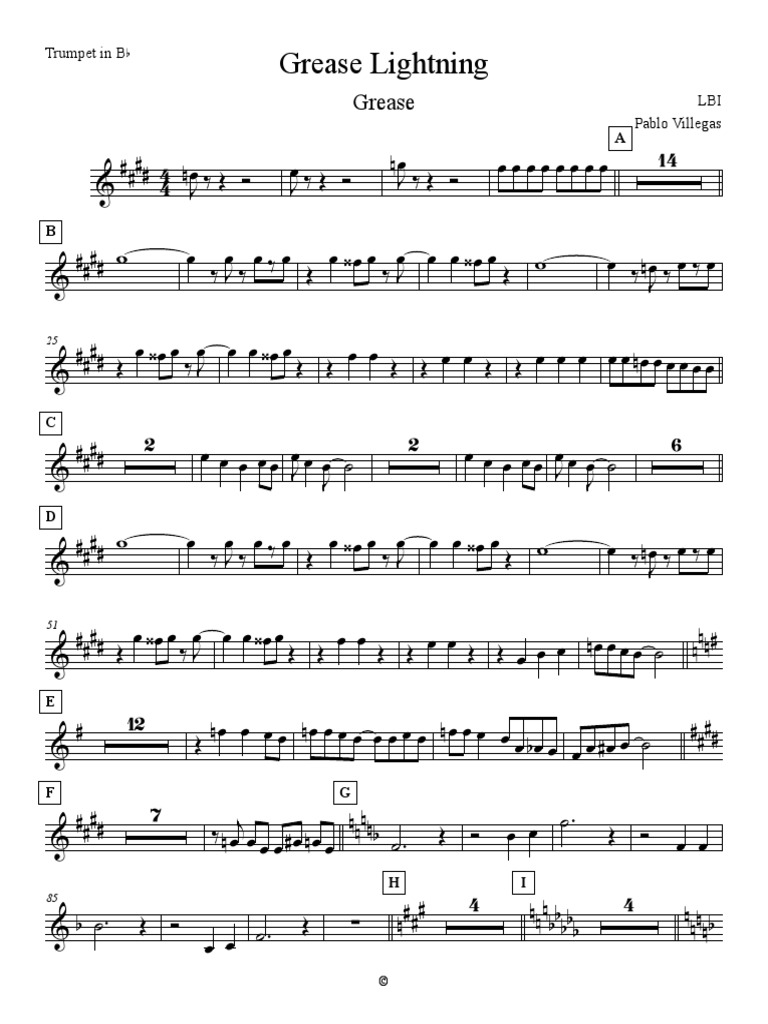 Grease Lightning PDF