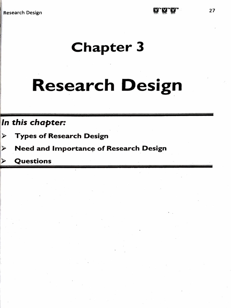 Research Design Providing Context And Overview For The Different Types