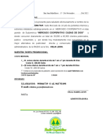 Proforma Gana A Diario Mercado Cooperativo Ciudad de Dios 2022