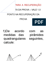 REVISÃO RECUPERAÇÃO PROVA GEOMETRIA