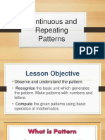 Observe Continuous & Repeating Patterns Lesson