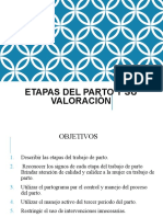 Etapas Del Parto y Su Valoracion - i Periodo 2022