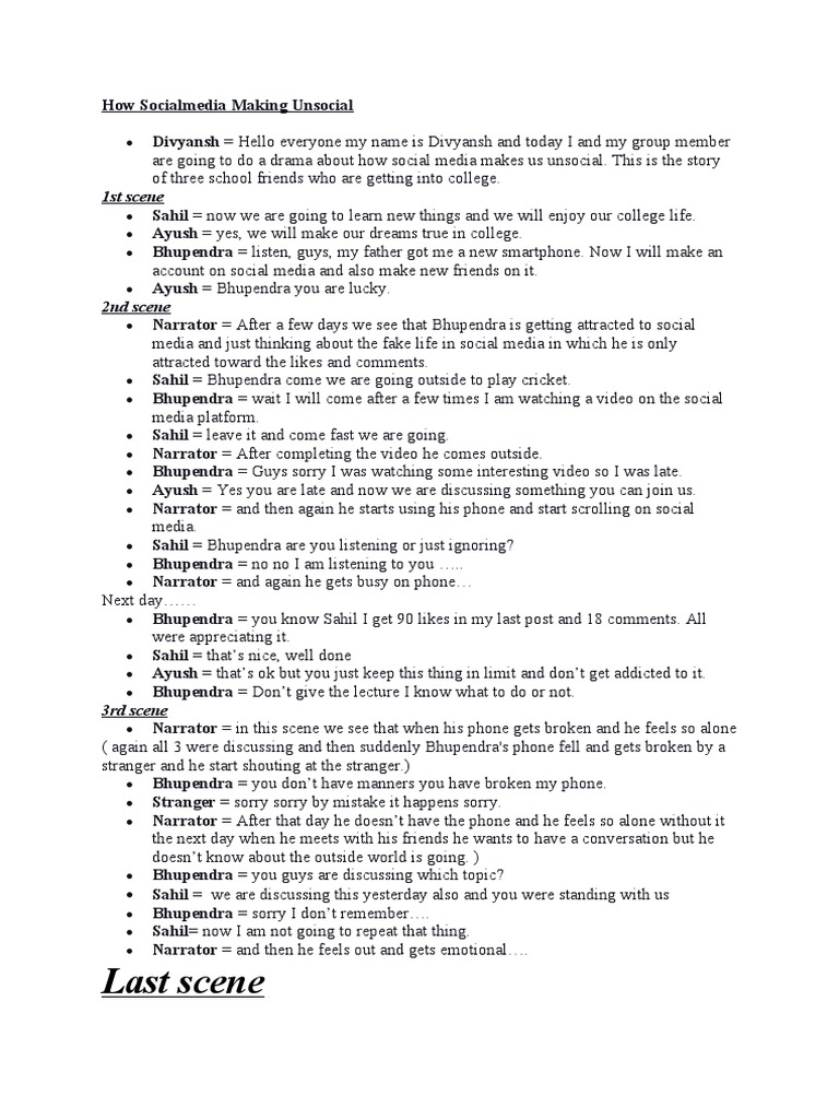 Social Media's Impact on Friendships | PDF