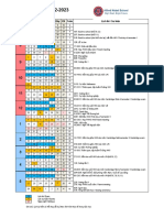 Lịch năm học Trung học 2022-2023