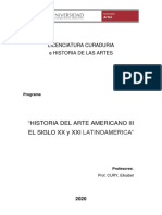 Historia del Arte Americano Siglo XX y XXI