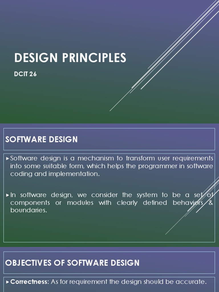 04 Design Principles | PDF | Modular Programming | Abstraction ...