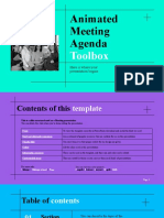 Animated Meeting Agenda Toolbox