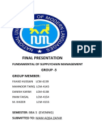 Final Presentation Supply Chain - Group-3