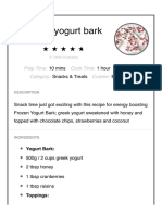 Frozen Yogurt Bark - My Fussy Eater - Easy Kids R