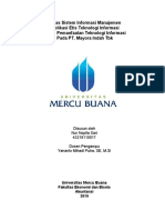 Tugas Sistem Informasi Manajemen Implikasi Etis Teknologi Informasi Dalam Pemanfaatan Teknologi Informasi Pada PT. Mayora Indah TBK