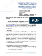 Contestacion de Demanda Obligacion de Dar Suma de Dinero - 2022222