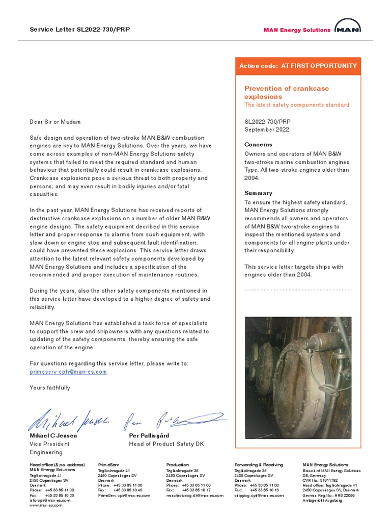 Crankcase Explosion Prevention Guide | PDF | Bearing (Mechanical) | Safety