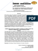 Elementos Comunes y Distintivos, Presentes en Los Currículos de La Licenciatura en Criminología: Venezuela - España