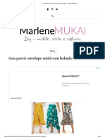 Saia Pareô Envelope Midi Com Babado - Marlene Mukai