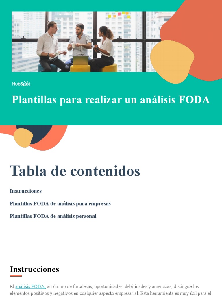 Plantillas para Realizar Un Análisis FODA | PDF | Análisis FODA | Economias