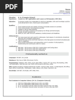 Microsoft Dynamics CRM Sample Resume 3