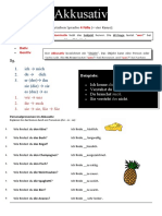 Akkusativ Arbeitsblatter Grammatikerklarungen - 3748