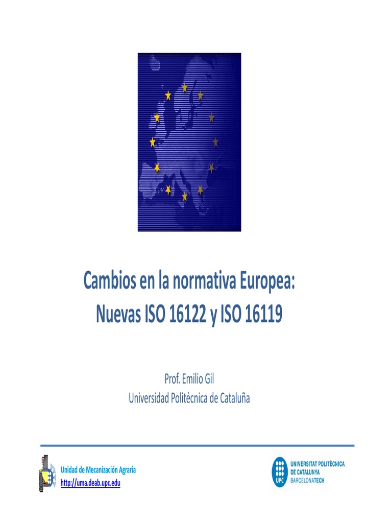 3 - ISO 16119 y ISO 16122 | PDF