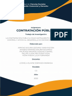 La Contratación Públicocomo Instrumento de Planificación, Control y Apoyo Al Desarrollo Económico en El Ecuador