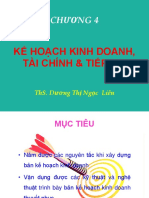 Chương 4 - Kế hoạch kinh doanh, tài chính tiếp thị