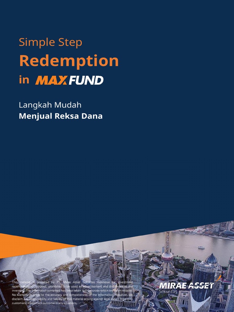 Cara Mudah Menjual Reksa Dana Mirae Asset | PDF | Pengelolaan Keuangan ...