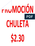 Promoción Chuleta