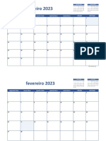 Calendario Mensal 2023 02
