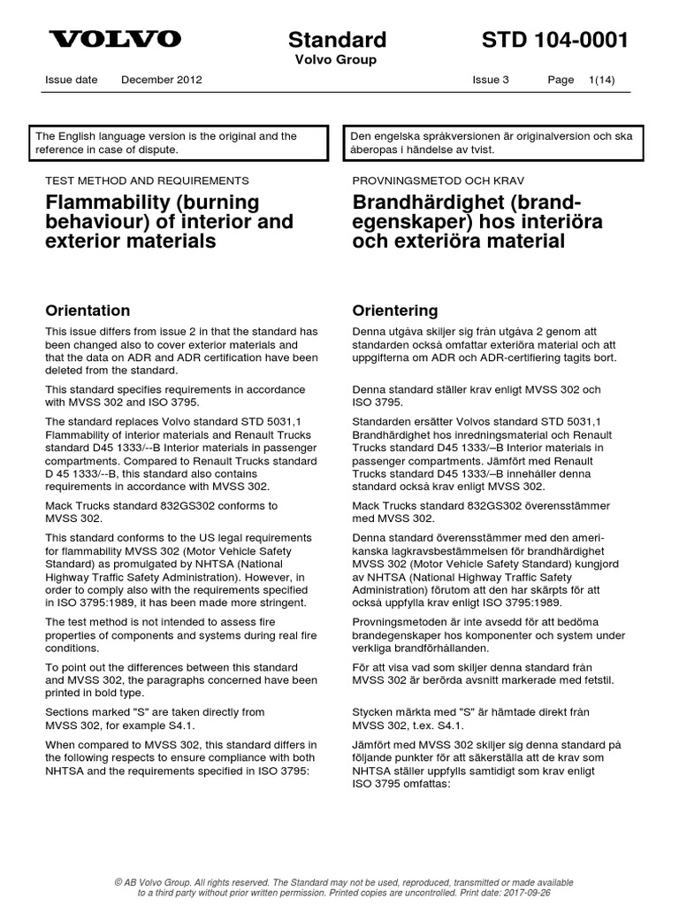 STD 104-0001 2012 | PDF
