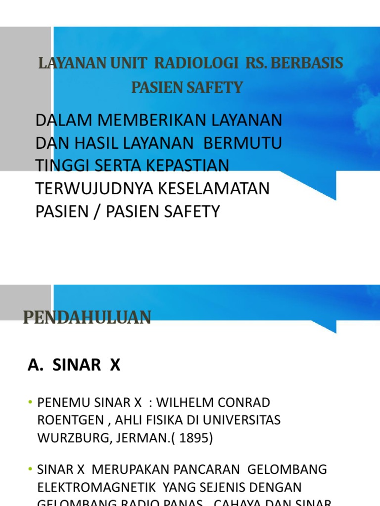 Layanan Unit Radiologi dan Keselamatan | PDF | Komputer | Teknologi ...
