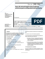 NBR 12281 NB 1364 - Plano de amostragem de produtos quimicos para compostos de borracha