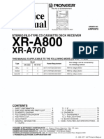 Pioneer Xr-A700 A800 SM
