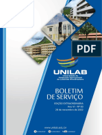 Boletim de Serviço da Unilab Edição Extraordinária Nº 83 - 28 de Novembro de 2022
