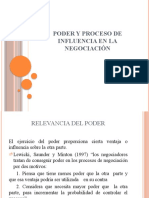 Poder y Proceso de Influencia en La Negociación