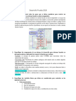 Desarrollo Prueba 2018