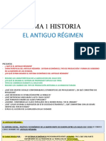 TEMA 1 HISTORIA-  EL ANTIGUO RÉGIMEN