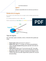 Los tipos de ángulos: agudo, recto, obtuso y llano