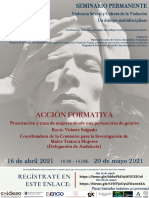 Cartel Acción Formativa Trata 2021