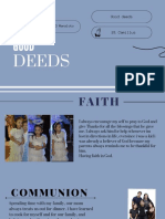 Good deeds and faith that strengthen family