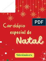 Cardápio natalIno