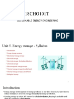 18CHO101T UNIT 5 Energy Storage