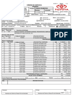 Ordem de Serviço: Data de Emissão: Hora: 000480602 Prisma Prazo Prometido de Serviços Consultor Agendado Placa