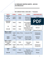 Programação Dos Cursos Do CTM 2023